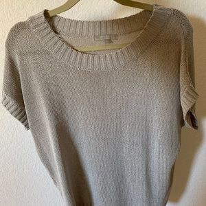 Beige knit top